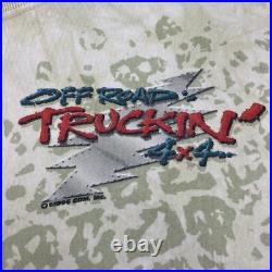 Awesome vintage 1996 AOP GRATEFUL DEAD 4x4 Off Road Truckin' on Liquid Blue XL