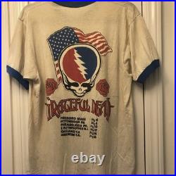 Bob Dylan Grateful Dead / Tour Summer 87 rare T-shirt Large