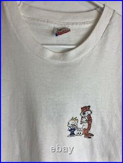 Calvin And Hobbes Vintage Grateful Dead Tie-Dye White Fruit Of The Loom T-Shirt