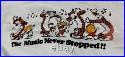 Calvin And Hobbs Grateful Dead The Music Never Stopped Vintage T-Shirt