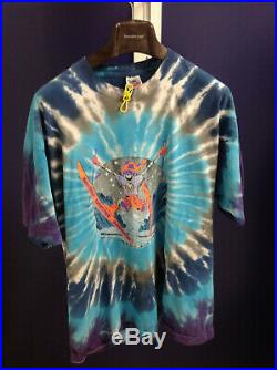 DARKSTAR Grateful Dead Shirt Jumperman Skier Single Stitch Peace Tie Dye XL