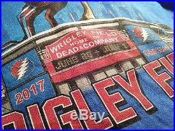 Dead & Company Wrigley Field Chicago Tee Shirt Grateful Dead Poster LARGE L and