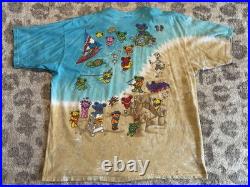 Excellent Original 1999 Grateful Dead Beach Bears Tie Dye Vintage T-shirt XXL