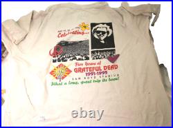 Five Years of Grateful Dead 1991-1995 San Boyd Las Vegas Concert T-Shirt X-Lrg