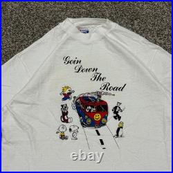 GRAIL VTG 1989 Grateful Dead Band Tee Summer Trip TShirt Mens Large Hanes Beefy