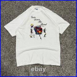 GRAIL VTG 1989 Grateful Dead Band Tee Summer Trip TShirt Mens Large Hanes Beefy
