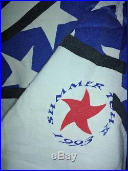 GRATEFUL DEAD 1993 Summer Tour Steal Your Face Stars Stripes Tie Dye T-SHIRT XL