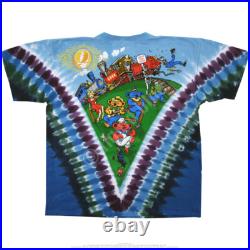 GRATEFUL DEAD-CASEY JONES-BEARS-SYF-2 Sd-TIE DYE T-SHIRT M-L-XL-2X-3X + 6XwithVT