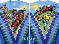 GRATEFUL DEAD-CASEY JONES-BEARS-SYF-2 Sd-TIE DYE T-SHIRT M-L-XL-2X-3X + 6XwithVT