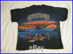 GRATEFUL DEAD Golden Gate Bay Bridges RARE VINTAGE 1990 90s T Shirt EX