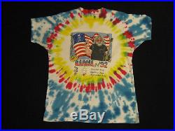 GRATEFUL DEAD Jerry Garcia in 92 Vote President VINTAGE 1992 90s T Shirt EX