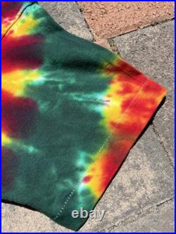 GRATEFUL DEAD LITHUANIA 1992 Vintage Basketball Shirt Liquid Blue Large Tie Dye