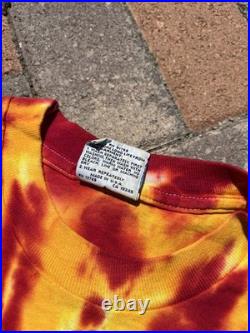 GRATEFUL DEAD LITHUANIA 1992 Vintage Basketball Shirt Liquid Blue Large Tie Dye