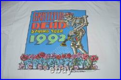 GRATEFUL DEAD T-Shirt XL SPRING TOUR 92 Vintage REONEGRO Brockum USA Garcia