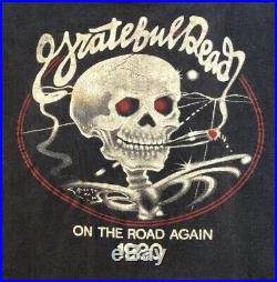 GRATEFUL DEAD VINTAGE SHIRT 1980 On The Road Again Concert Tour