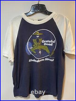 GRATEFUL DEAD VINTAGE Shakedown Street T-Shirt L XL 1978 Shelton