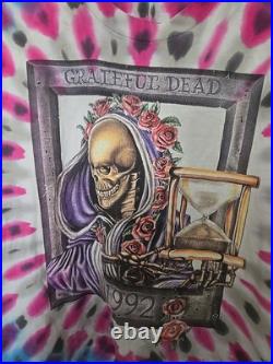 GRATEFUL DEAD VTG 1992 Oakland New Year's Eve Tie Dye Shirt Sz XL Single Stitch