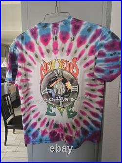 GRATEFUL DEAD VTG 1992 Oakland New Year's Eve Tie Dye Shirt Sz XL Single Stitch