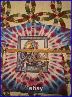 GRATEFUL DEAD VTG 1992 Oakland New Year's Eve Tie Dye Shirt Sz XL Single Stitch