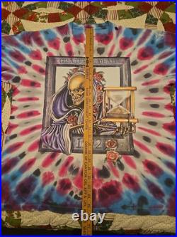 GRATEFUL DEAD VTG 1992 Oakland New Year's Eve Tie Dye Shirt Sz XL Single Stitch