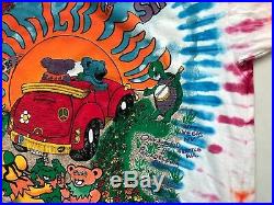GRATEFUL DEAD Vintage 1995 Spring Tour Hippie Tie Dye Shirt XL