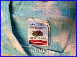 GRATEFUL DEAD Vintage Adult L 1994 1995 Winter Tour US Ski Team LS Tye Dye Shirt