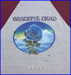 GRATEFUL DEAD Vintage T Shirt 80's CONCERT 1983 TOUR Baseball Jersey ROCK BAND