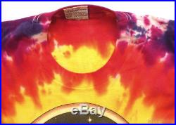 GRATEFUL DEAD Vintage T Shirt 90's CONCERT TOUR Tie Dye SPACE YOUR FACE L