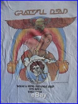 Grateful Dead What A Long Strange Trip It's Been Hanes 1981 T-shirt Size XL
