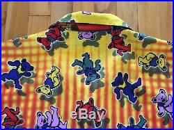GRATEFUL DEAD by DRAGONFLY Dancing Bears Shirt Size XXL 100% Polyester EUC