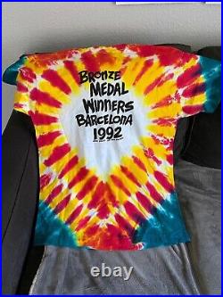 Genuine Vintage Grateful Dead 1992 Lithuania Basketball T-Shirt Tie-Dye Olympics