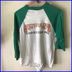 Genuine Vintage Grateful Dead Baseball Tee Shirt 1984 Tour
