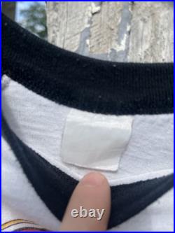 Grateful Dead 1980s Vintage T Shirt Raglan Single Stitch tour Jerry Garcia