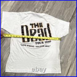 Grateful Dead 1986 Tour T-Shirt XL Love Is Real Not Fade Away Skull Roses