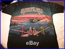 Grateful Dead 1990 Nyc Brokum All Over Shirt Gdm XL Nmint Rare Clean Vtg Htf