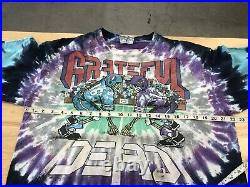 Grateful Dead 1991 Football Liquid Blue Giants Stadium Vintage T Shirt Size XL