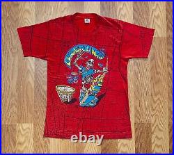 Grateful Dead 1991 MSG NYC King Kong T-shirt All Over Print Vintage Size L
