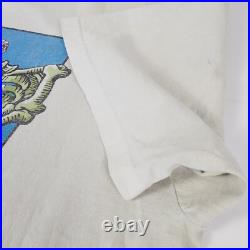 Grateful Dead 1992 Spring Tour Tee Brockum Tag Skeleton Flowers XL