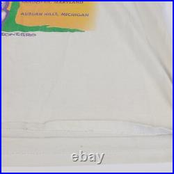 Grateful Dead 1992 Spring Tour Tee Brockum Tag Skeleton Flowers XL