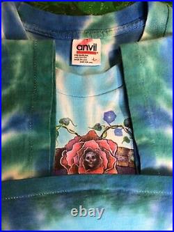 Grateful Dead 1992 summer tour 90s vintage tie dye band tee single stitch large