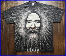 Grateful Dead 1993 Jerry Garcia Band Hand Winterland JGB L Vintage T-shirt 90s