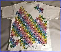 Grateful Dead 1993 Overall Print Dancing Bears Vintage T-Shirt Size XL X-Large