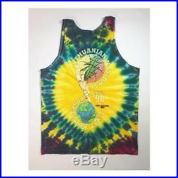 Grateful Dead 1996 Lithuania Basketball Team Tie Dye RARE Tank Top Shirt Sz L 1
