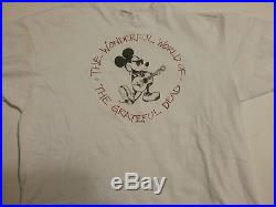 Grateful Dead 80s Wonderful World Jerrys Kingdom Shirt XL Vg Rare Clean Vtg Htf