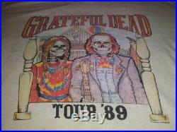 Grateful Dead 89 Spring Tour Vintage Authentic Concert T Shirt SIZE XL USED READ