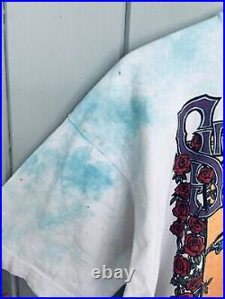 Grateful Dead APRIL FOOLS 1993 GDM Nassau Coliseum Vintage Shirt Liquid Blue XL