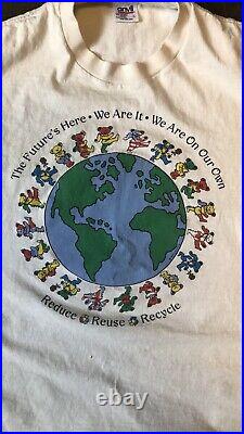 Grateful Dead Bears Shirt Vintage 1992 Reduce Reuse Recycle