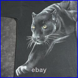 Grateful Dead Black Panther Shirt USA 90s Black All Over Print Wildlife Tee GDM