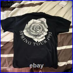 Grateful Dead Brockum Worldwide Spring Tour 1993 Black T-Shirt Size L Rock & Pop