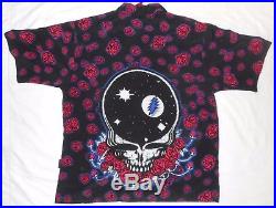 Grateful Dead Button Up DRAGONFLY 2XL / XXL Shirt Steal SPACE YOUR FACE & ROSES